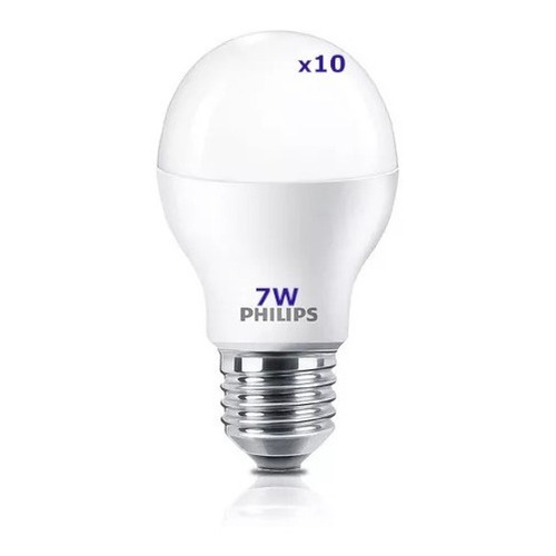 Lampara Focos Led  7w - Philips - Bajo Consumo -pack X 10u.