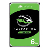 Disco Duro Interno Seagate 6tb Barracuda 3.5 5400rpm Sata3 Color Gris