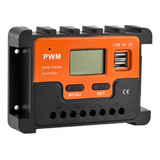 Controlador De Carga Solar Pwm 12-24vol/10 Amp