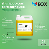 Shampoo Automotriz Con Cera Carnauba Eox 5 Litros