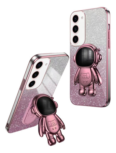 Funda Para Motorola Gradiente Brillante +soporte Astronauta