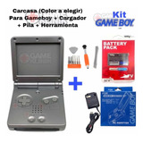 Carcasa Game Boy Advance Sp Gba Ki + Cargador + H + Extra 08