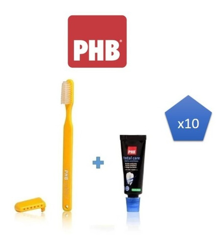 Cepillo Phb Super 7 + Pasta 15ml. Pack 10 Unidades