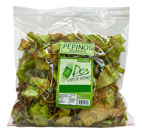 Chips Botana De Pepino Deshidratado 500 Gr Sabores Varios