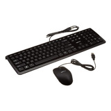 Combo Mouse Y Teclado Con Cable Usb, Negro | Amazon Basics