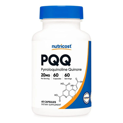 Nutricost Pqq 20 Mg, 60 Cápsulas Veganas Sin Omg, Sin Gluten Sabor S\u002Fn | Envío gratis