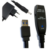 Cabo Extensor Usb 3.0 Amplificado  De 20 Metros