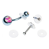 Par Nopull Disco Piercing Silicone Cicatrização 2 Peças