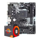 Kit Upgrade Amd Ryzen 5 4600g + Amd A320m Sem Memoria Ram 