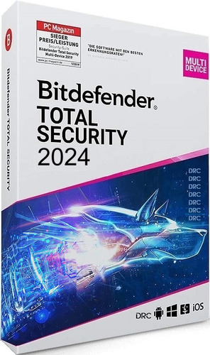 Bitdefender Total Security Protege 5 Disposit. 1 Ano Com Nf