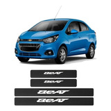 Sticker Cubre Estribos Fibra De Carbon Para Chevrolet Beat 4