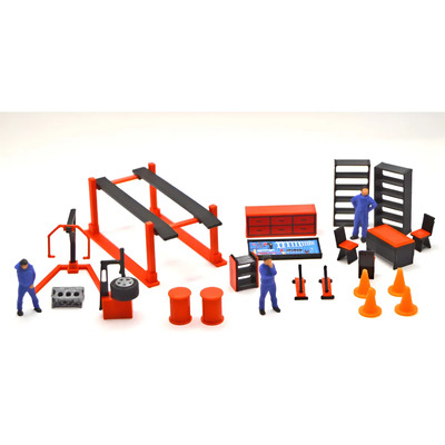 Accesorios Para Diorama Hot Wheels Taller Mecánico Rojo | Envío gratis