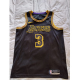 Camiseta Nba Nike Los Angeles Lakers Black Mamba 3 Davis