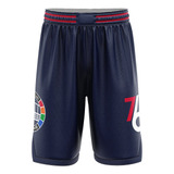 Short Basquet Kapho Philadelphia 76ers Azul Adultos