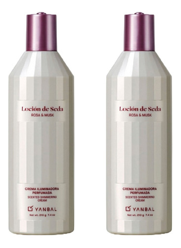 2 Cremas De Seda Rosa Y Musk - g a $336