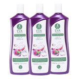 Kit 3 Shampoo Eva Essence Ajo Y Cebolla 1l Regenerador 