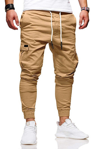 Pantalón Jogger Cargo Para Hombre Strech Casual Moda