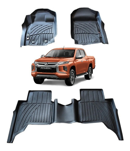 Kit Pisos Rígidos Calce Perfecto Mitsubishi L200 2019/2023+