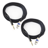 Cable Hbu Xlr Hembra A Conector 1/4, Xlr De 3 Polos A 1/4 (6