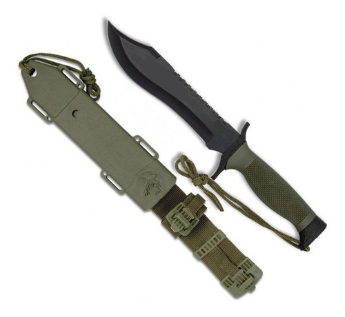 Cuchillo Tactico - Uso Militar Supervivencia Caza - Funda -