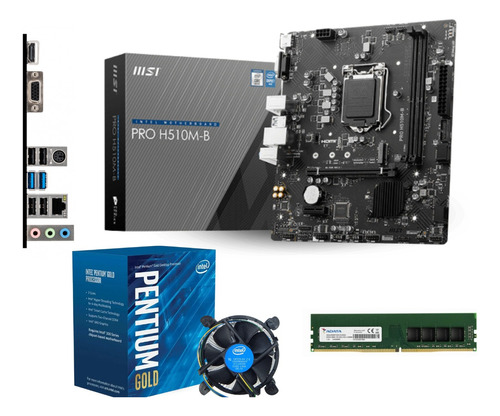 Kit Actualización Intel Pentium 10ma Gen, H510, 8 Gb Ddr4