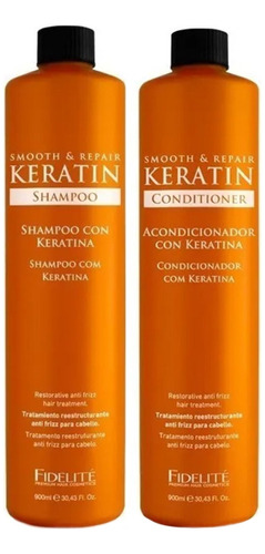 Kit Fidelite Keratina Shampoo Y Acondicionador X 900ml