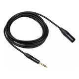 Cable De Audio Balanceado Trs Plug 6.35mm - Xlr Macho 6 Mts