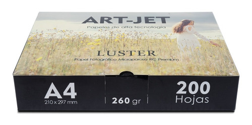 Papel Fotográfico Rc Fine Luster Art-jet® A4 X 200 Hojas