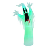 3.6m Inflable De Halloween Fantasma Con Luces De 6 Colores