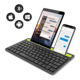 Teclado Bluetooth Recargable Doble Canal Multi Dispositivo