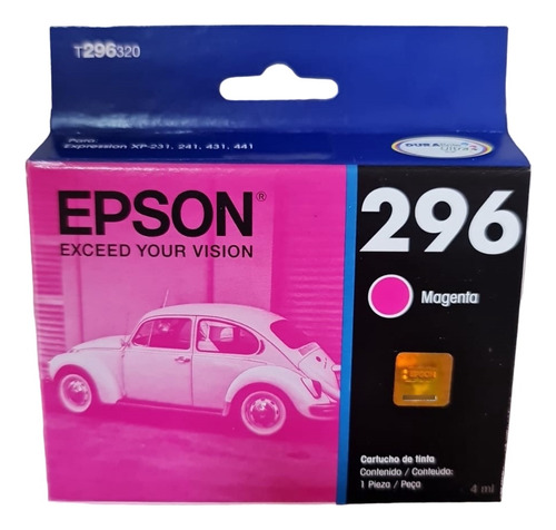 Cartucho Epson T296 Magenta Orig. T296320 Vencido 2019