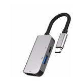 Adaptador Usb C 3 En 1 Hdmi 4k Usb 3.0 Para Macbook Pro