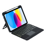 Capa Teclado Retroiluminado Para Apple iPad 9ª 10.2 2021