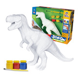 Dinossauro Rex Dino Painter Para Colorir Com Guache