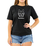 Camiseta Pet Yorkshire Terrier Cão Cachorro Roupa Feminina