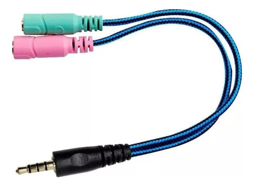 Cable Splitter Adaptador Audio 3,5mm Mic Auricular Pc Ps4