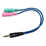Cable Splitter Adaptador Audio 3,5mm Mic Auricular Pc Ps4