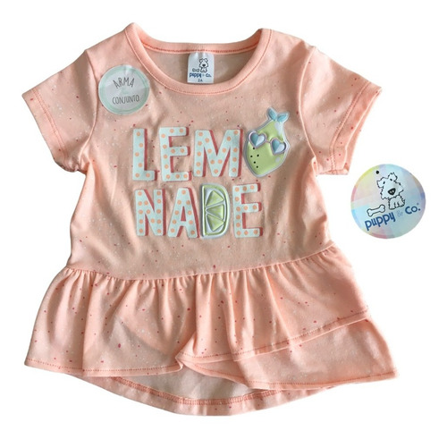 Blusa Niña Lemonade Naranja Manga Corta