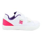 Tenis Dc Shoes Niño Infantil Casual Escolar Blanco Notch