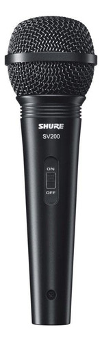 Micrófono Dinámico Shure Sv200 Cardioide Negro Usado Leer!