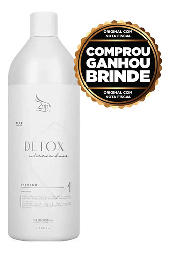 Shampoo Zap Detox Anti-resíduos 1l - Original Com Selo