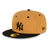 Gorra 59fifty Mlb New York Yankees Wheat Black Med Beige