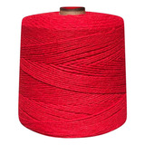 Linha De Crochê Colorida Eco Brasil 6 Fios 1 Kg Barbante Cor Vermelho