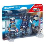 Playmobil 70669 City Action Set X3 Policias Equipo Policial