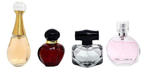 Set De 4 Fragancias Eau Toilette 25ml Dama Perfume