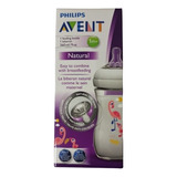 Tetero Biberon Avent Para Bebe Antigases Natural 9 Onzas Color Blanco Flamenco