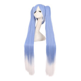 ¡ Peluca Miku 120cm Extralarga Hatsune Cosplay Cabello Liso!