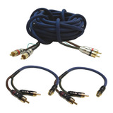 Cable 5 Mts Mallado Potencia + Cable Derivador Rca Y 1h 2m