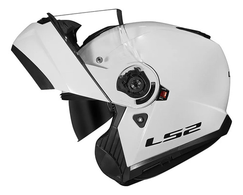 Capacete Ls2 Strobe Ii Ff908 Monocolor White Motociclista 