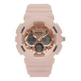 Relógio Feminino Mormaii Anadigi Mo0691cb/8t - Rosa